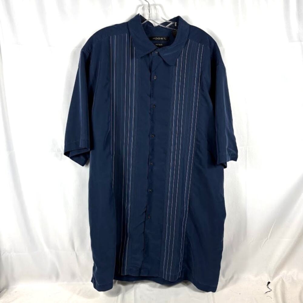 AXIST XXL 2XL Tall SHort Sleeve Button Up Retro Bowling Shirt